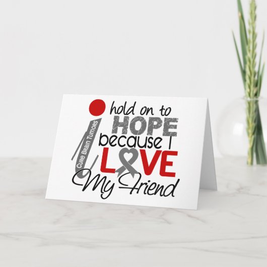 Hoop op mijn vriend Brain Tumor Kaart (Voorkant)