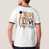Hoop op mijn vrouw multiple sclerose MS T-shirt (Achterkant)