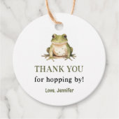 Hoop op Over Frog Baby shower Bedankjes Labels (Voorkant)