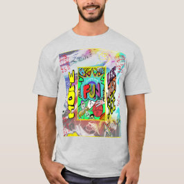 Hoop op plezier, laten we t-shirt zien