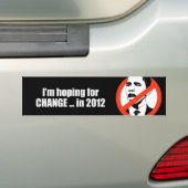 Hoop op verandering in 2012 bumpersticker (Op auto)