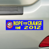Hoop op verandering in 2012 bumpersticker (Op auto)