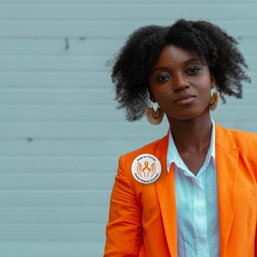 Hoop op verandering Multiple Sclerose Awareness Ronde Button 5,7 Cm