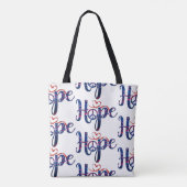 Hoop op vrede Canvas tas (Achterkant)
