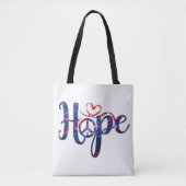 Hoop op vrede Canvas tas (Voorkant)