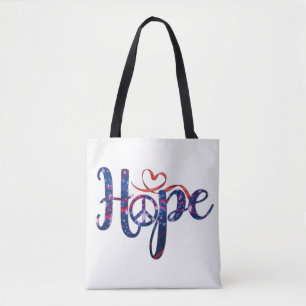 Hoop op vrede Canvas tas