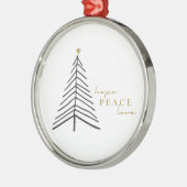 Hoop op vrede liefde. Kerst vakantie Ornament (Links)