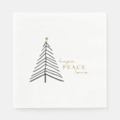 Hoop op vrede liefde. Kerst vakantie papier servet (Voorkant)