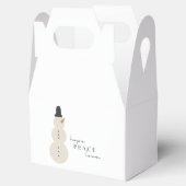 Hoop op vrede liefde. Kerstmis Sneeuwman Favor Box Bedankdoosjes (Geopend)