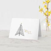 Hoop op vrede liefde. Kerstvakantie Groet Kaarten (Gele Bloem)