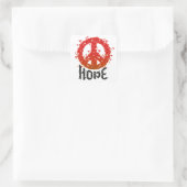 Hoop op vrede - Sticker (Tas)