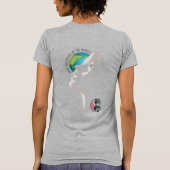 Hoop op wereldvrede | Vrouwen Slim Fit T-shirt (Achterkant)