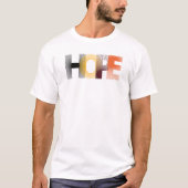 Hoop, optimisme, retro. t-shirt (Voorkant)