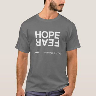Hoop over angst (donker shirt) t-shirt