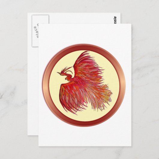 Hoop over Pain Phoenix Briefkaart (Voorkant / Achterkant)