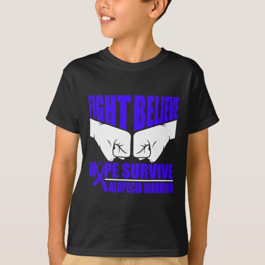 Hoop overleven Alopecia Warrior T-shirt (Voorkant)