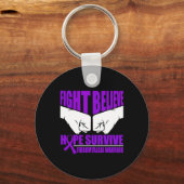 Hoop overleven Fibromyalgie krijger Sleutelhanger (Voorkant)