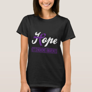 Hoop Paarse Lint Rett Syndroom Bewustzijnsonderste T-shirt