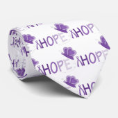 Hoop Paarse Ribbon Bewustheid Stropdas (Opgerold)