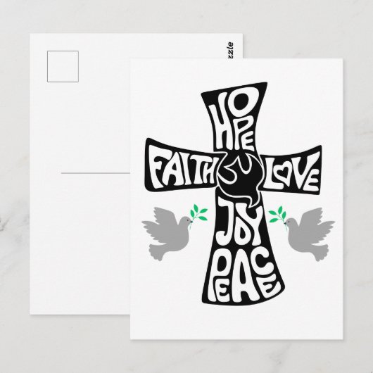 Hoop Paastijd Briefkaart (Voorkant / Achterkant)