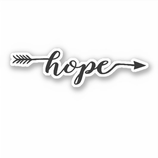 Hoop Pijl Sticker (Voorkant)