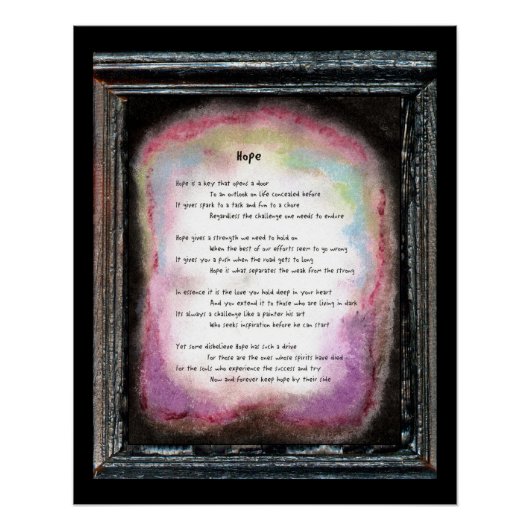 Hoop Poster (Voorkant)