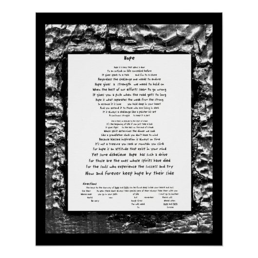 Hoop Poster (Voorkant)