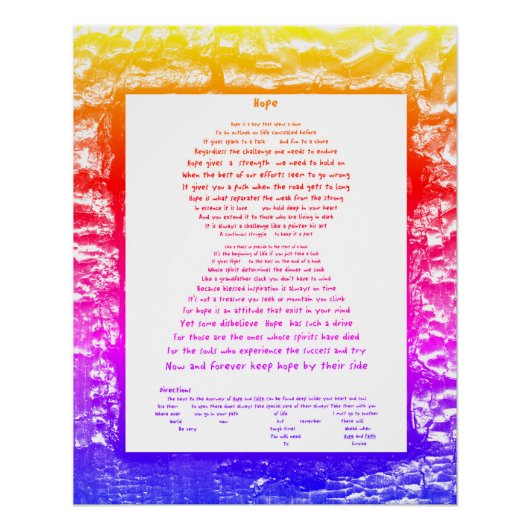 Hoop Poster (Voorkant)