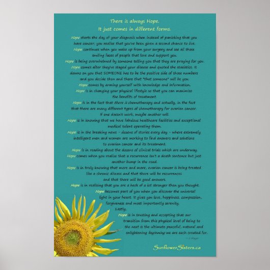 Hoop Poster - 11 x 16 inch (Voorkant)