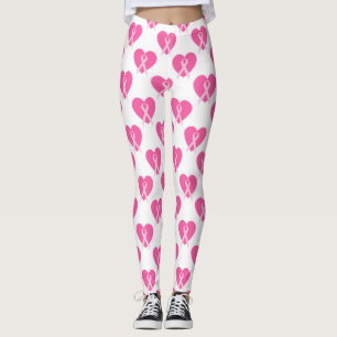 Hoop Pray Fight (Borstkanker Bewustwording) Leggings