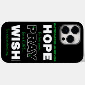 Hoop Pray Wish.. Gastro-parese Case-Mate iPhone Case (Achterkant (horizontaal))