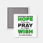 Hoop Pray Wish.. Gastro-parese Magneet (Voorkant / Achterkant)