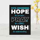 Hoop Pray Wish.. POTS Kaart (Gele Bloem)
