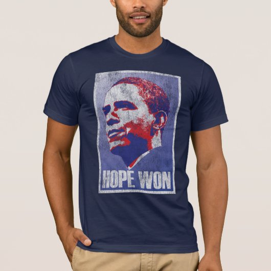 Hoop! - President Barack Obama van de Verenigde St T-shirt (Voorkant)
