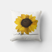 Hoop realistisch geel zonnebloemschilderij