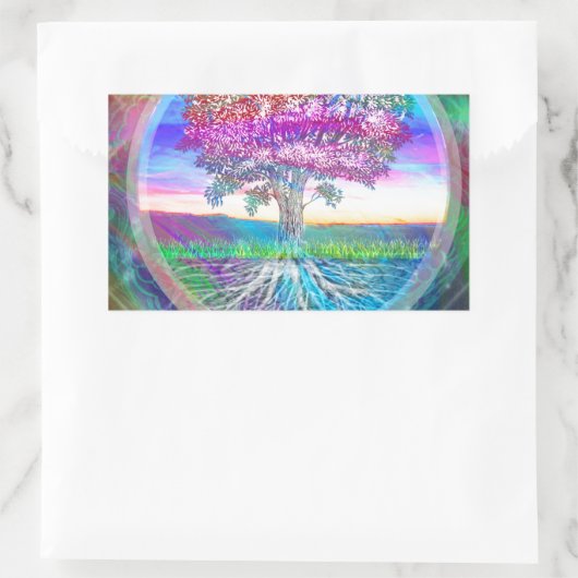 Hoop Rechthoekige Sticker (Tas)