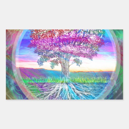 Hoop Rechthoekige Sticker (Voorkant)