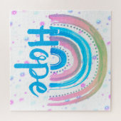 Hoop regenboog met spiralen legpuzzel (Horizontaal)