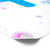 Hoop regenboog met spiralen perfect poster (Hoek)