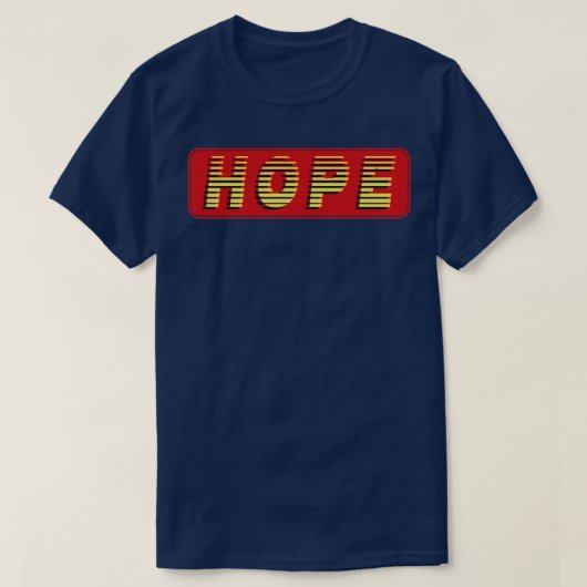 Hoop  retro tekst t-shirt (Design voorkant)