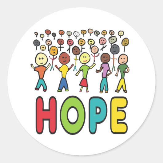 Hoop Ronde Sticker (Voorkant)