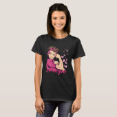 Hoop Rosie Riveter Breast Cancer Bewustheid T-shirt (Voorkant volledig)