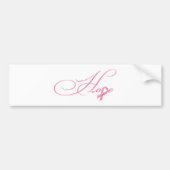 Hoop - Roze lint Bumpersticker (Voorkant)