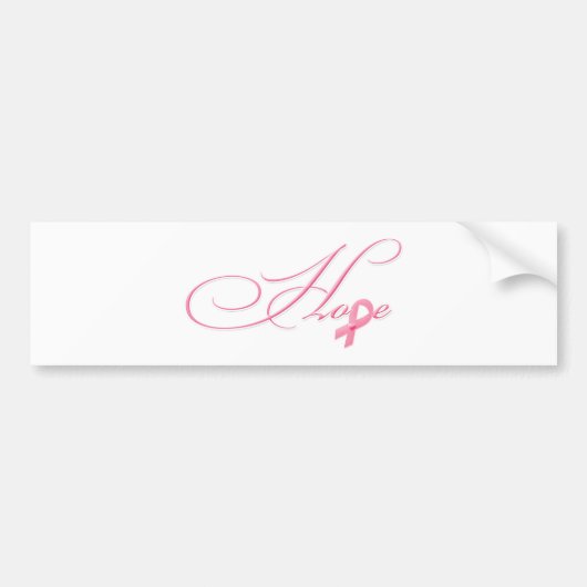 Hoop - Roze lint Bumpersticker (Voorkant)