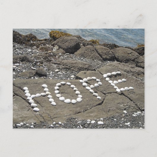 Hoop Schelp Kunst Briefkaart (Voorkant)