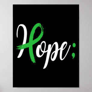 Hoop Semicolon Mental Health Awareness Maand Suppo Poster