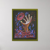 Hoop - Sikkelcel Art Canvas Groen (Voorkant)