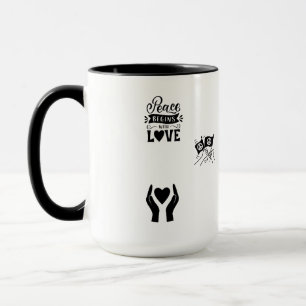 HOOP SIP VAN VREDE TWEE-TONS KERAMIEK 15OZ. BEKER MOK