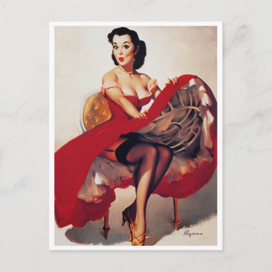 Hoop Skirt omhoog Briefkaart (Voorkant)