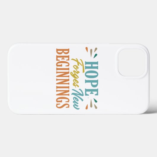 Hoop smeedt een nieuw begin Case-Mate iPhone case (Achterkant (horizontaal))